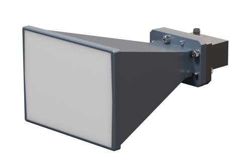 WR-137 Standard Gain Horn with 15 dBi Gain, SMA Female Connector with Weather Resistant Radome Cover