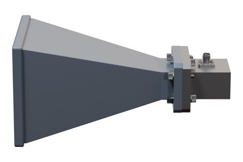 WR-137 Standard Gain Horn with 15 dBi Gain, SMA Female Connector with Weather Resistant Radome Cover
