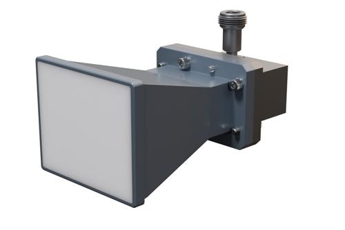 WR-159 Standard Gain Horn with 10 dBi Gain, N Female Connector with Weather Resistant Radome Cover
