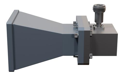 WR-159 Standard Gain Horn with 10 dBi Gain, N Female Connector with Weather Resistant Radome Cover