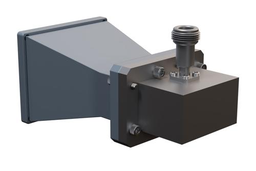 WR-159 Standard Gain Horn with 10 dBi Gain, N Female Connector with Weather Resistant Radome Cover