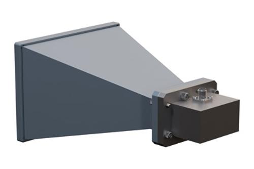 WR-159 Standard Gain Horn with 15 dBi Gain, SMA Female Connector with Weather Resistant Radome Cover