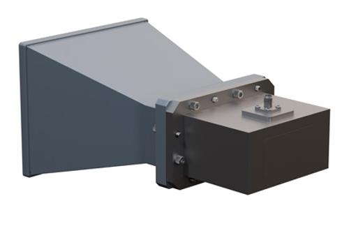 WR-284 Standard Gain Horn with 10 dBi Gain, SMA Female Connector with Weather Resistant Radome Cover