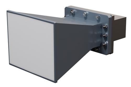 WR-430 Standard Gain Horn with 10 dBi Gain, SMA Female Connector with Weather Resistant Radome Cover
