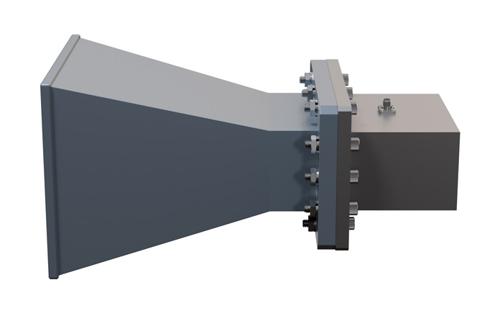 WR-430 Standard Gain Horn with 10 dBi Gain, SMA Female Connector with Weather Resistant Radome Cover