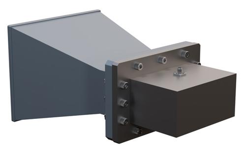 WR-430 Standard Gain Horn with 10 dBi Gain, SMA Female Connector with Weather Resistant Radome Cover