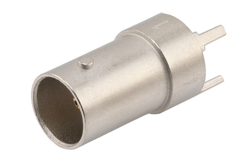 12G SDI 75 Ohm BNC Female Connector Solder Attachment Thru Hole PCB