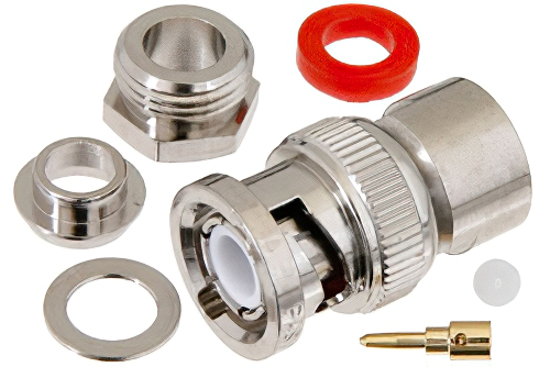 BNC Male Connector Clamp/Solder Attachment for RG59B/U, RG62, RG71