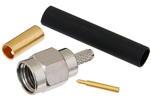 500 Lot Coaxial Antenna Connector TNC Male RG-174 316 LMR-100 solder center pin 