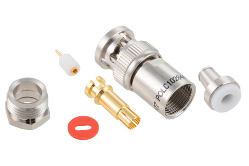 78 Ohm TRB Plug 1553 Connector Crimp/Solder Attachment for 30-02001, TWC-78-2,