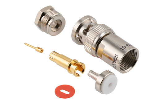 78 Ohm TRB Plug 1553 Connector Crimp/Solder Attachment for 30-02002, TWAC-78-1F2,