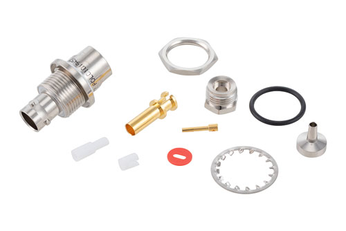 78 Ohm TRB Jack Bulkhead Mount 1553 Connector Clamp/Solder Attachment for M17/176-00002