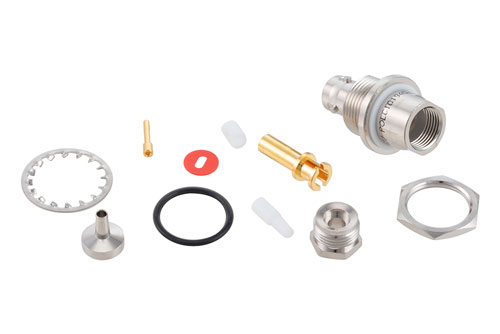 78 Ohm TRB Jack Bulkhead Mount 1553 Connector Clamp/Solder Attachment for M17/176-00002