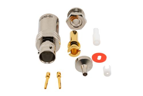 78 Ohm TRB Jack 1553 Connector Crimp/Solder Attachment for M17/176-00002,