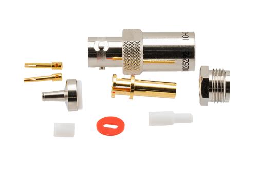 78 Ohm TRB Jack 1553 Connector Crimp/Solder Attachment for M17/176-00002,