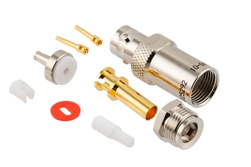 78 Ohm TRB Jack 1553 Connector Crimp/Solder Attachment for M17/176-00002,