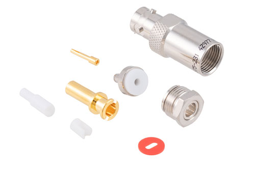 78 Ohm TRB Jack 1553 Connector Crimp/Solder Attachment for 30-02003, TWC-78-1,