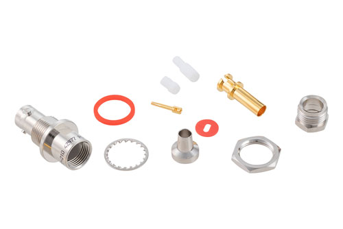 78 Ohm TRB Jack Bulkhead Mount 1553 Connector Clamp/Solder Attachment for 30-02001, TWC-78-2