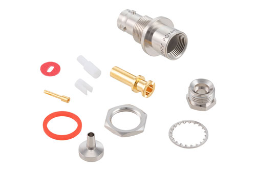 78 Ohm TRB Jack Bulkhead Mount 1553 Connector Clamp/Solder Attachment for 30-02003, TWC-78-1