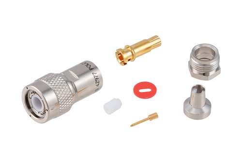 78 Ohm TRB Plug 1553 Connector Clamp/Solder Attachment for 30-02001, TWC-78-2