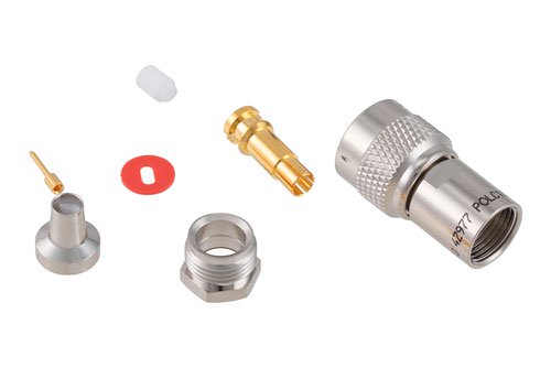78 Ohm TRB Plug 1553 Connector Clamp/Solder Attachment for 30-02001, TWC-78-2