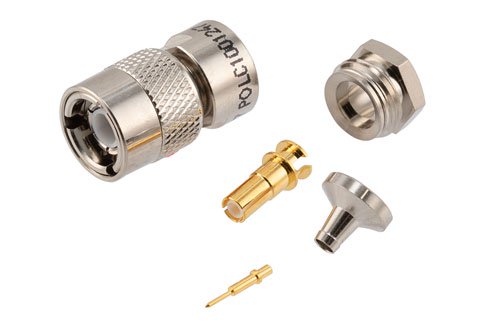 78 Ohm TRS Plug 1553 Connector Crimp/Solder Attachment for 30-02002, TWAC-78-1F2