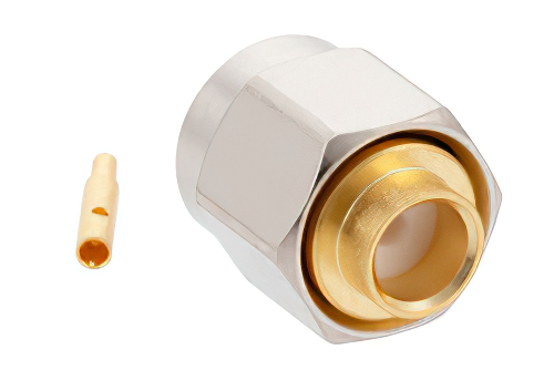 SMA Male Connector Solder Attachment for PE-SR402AL, PE-SR402FL, PE-SR402FLJ, PE-SR402TN, RG402