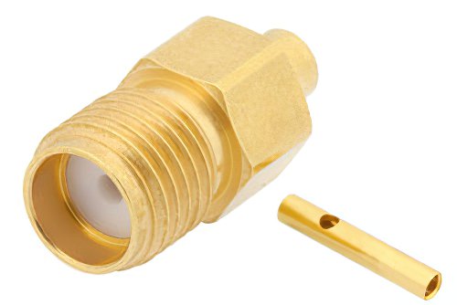 SMA Female Connector Solder Attachment for PE-SR405AL, PE-SR405FL, PE-SR405FLJ, RG405