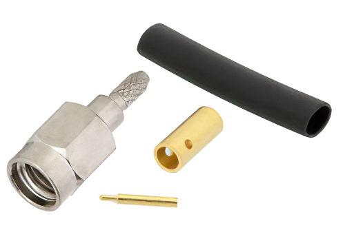 SSMA Male Connector Solder Attachment For RG178, RG196