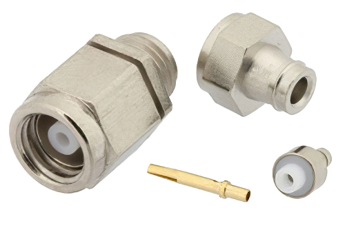 SMC Plug Connector Clamp/Solder Attachment For RG178, RG196