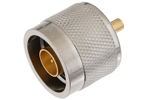 N Male Connector Solder Attachment for PE-SR405AL, PE-SR405FL, PE-SR405FLJ, RG405