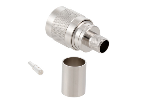 SC Male Connector Crimp/Solder Attachment for RG214, RG9, RG225, RG393