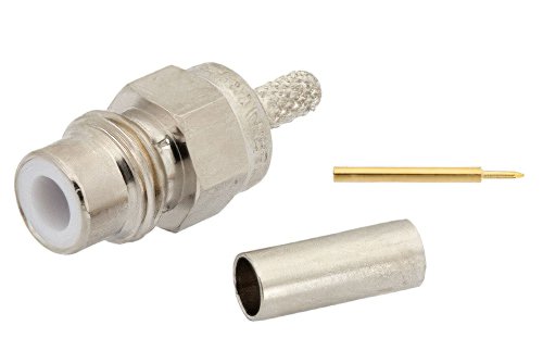 75 Ohm SMC Jack Connector Crimp/Solder Attachment for RG179, RG187