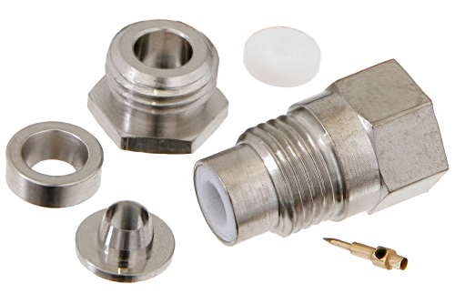 75 Ohm SMC Jack Connector Clamp/Solder Attachment For RG180, RG195