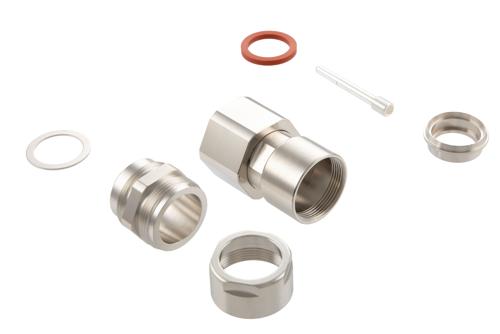 LC Male Connector Clamp/Solder Attachment for RG218, RG219, RG17