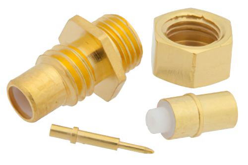 SMC Jack Connector Clamp/Solder Attachment For PE-SR405AL, PE-SR405FL, RG405