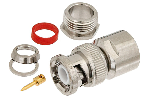 BNC Male Connector Clamp/Solder Attachment For RG6