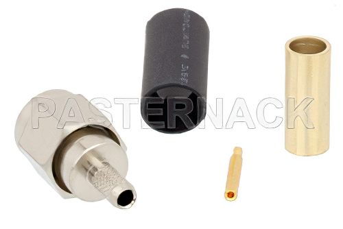 SMA Male Connector Solder Attachment for RG188-DS, RG316-DS