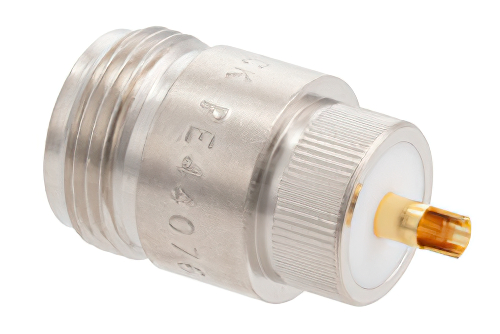 N Female Connector Solder Attachment Press-In Mount Solder Cup Terminal, .500 inch Diameter