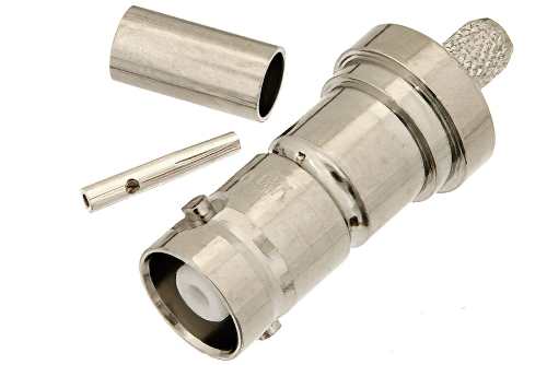 MHV Female Connector Crimp/Solder Attachment for PE-P195, PE-C195, RG58, RG141, RG303, 0.195 inch, LMR-195