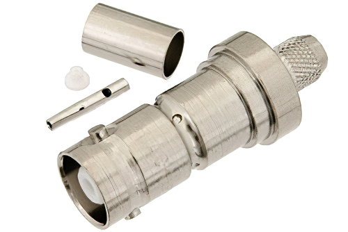 MHV Female Connector Crimp/Solder Attachment for RG59B/U, RG62