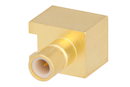 SMB Jack Right Angle Connector Solder Attachment Surface Mount PCB