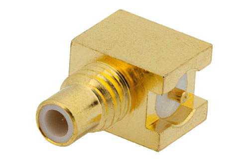 SMC Jack Right Angle Connector Solder Attachment Surface Mount PCB