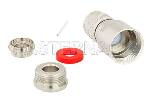 75 Ohm TNC Male Connector Clamp/Solder Attachment For RG6