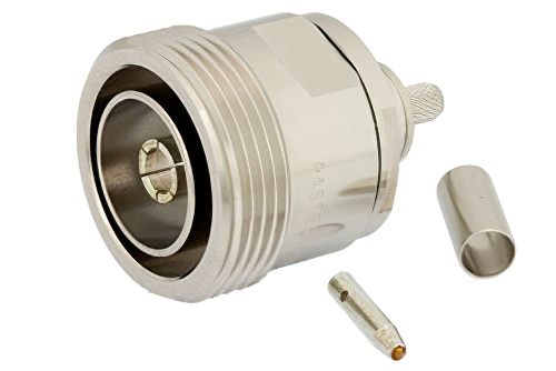 7/16 DIN Female Connector Crimp/Solder Attachment For RG58