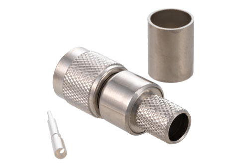 TNC Male Connector Crimp/Solder Attachment for PE-C400, PE-B400, PE-B405, LMR-400, LMR-400-DB, LMR-400-UF, 0.400 inch