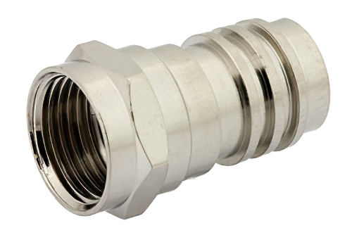 75 Ohm F Male Connector Crimp/Solder Attachment for RG59B/U, RG62, RG71