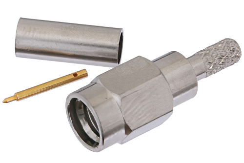 SSMA Male Connector Crimp/Solder Attachment For RG188-DS, RG316-DS