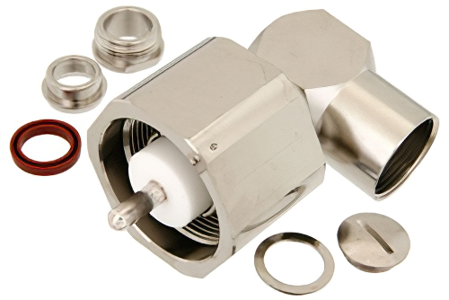 LC Male Right Angle Connector Clamp/Solder Attachment for RG14, RG217