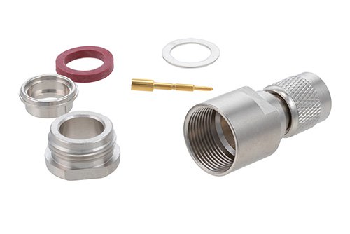 TNC Male Connector Clamp/Solder Attachment for PE-C400, PE-B400, PE-B405, LMR-400, LMR-400-DB, LMR-400-UF, 0.400 inch